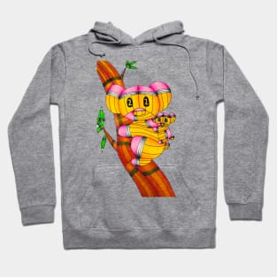 Pencil Koala Drawing Hoodie